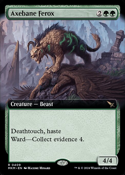 Murders at Karlov Manor - 409 - Axebane Ferox - Rare - G - Non-foil