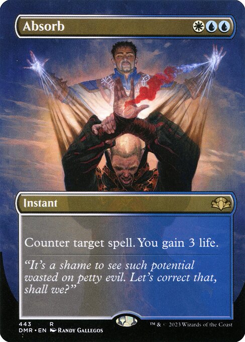 Dominaria Remastered - 443 - Absorb - Rare - WU - Foil