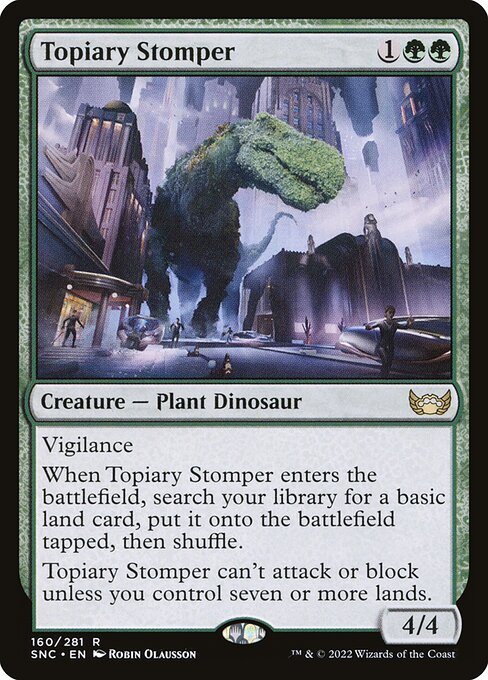 Streets of New Capenna - 160 - Topiary Stomper - Rare - G - Non-foil