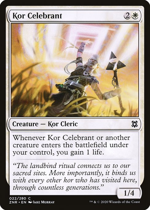 Zendikar Rising - 22 - Kor Celebrant - Common - W - Non-foil