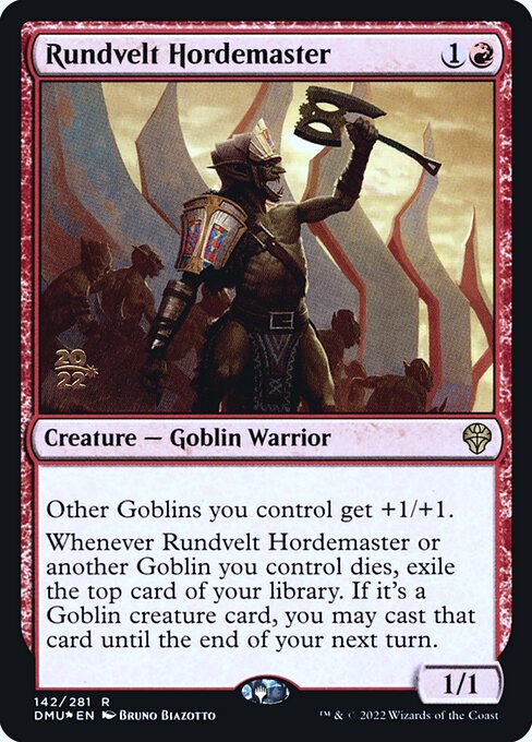 Dominaria United Promos - 142s - Rundvelt Hordemaster - Rare - R - Foil - Datestamped Promo