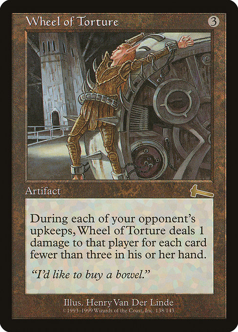 Urza's Legacy - 138 - Wheel of Torture - Rare - C - Non-foil