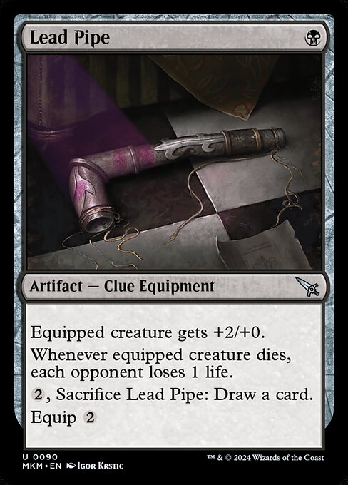Murders at Karlov Manor - 90 - Lead Pipe - Uncommon - B - Non-foil