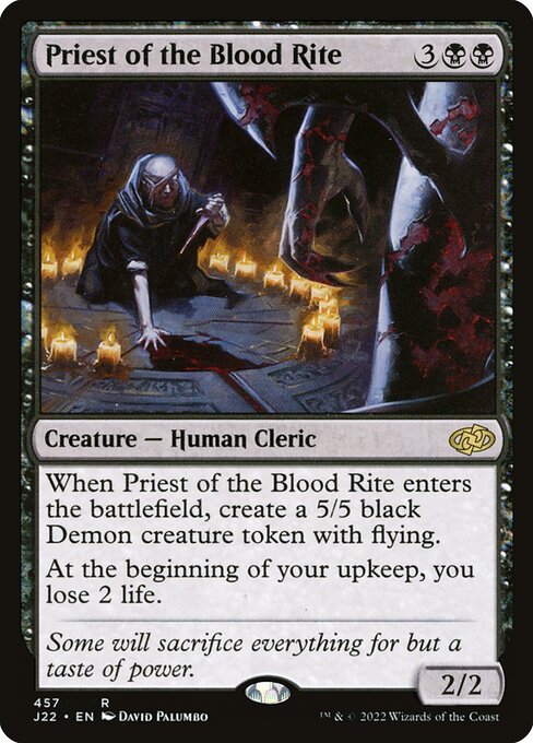 Jumpstart 2022 - 457 - Priest of the Blood Rite - Rare - B - Non-foil
