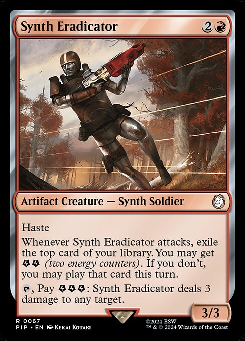Fallout - 67 - Synth Eradicator - Rare - R - Foil