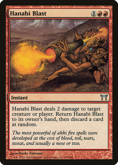 Champions of Kamigawa - 170 - Hanabi Blast - Uncommon - R - Non-foil