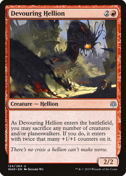 War of the Spark - 124 - Devouring Hellion - Uncommon - R - Non-foil
