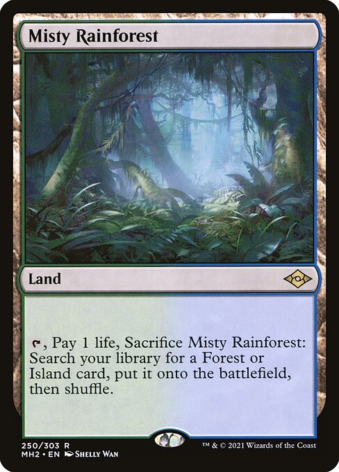 Modern Horizons 2 - 250 - Misty Rainforest - Rare - C - Foil