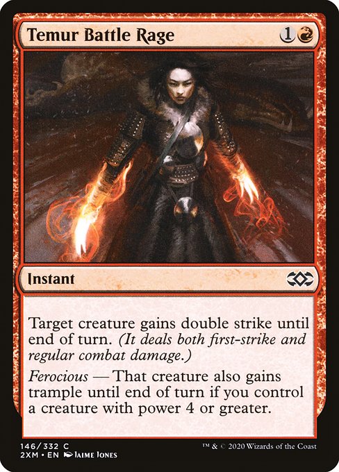 Double Masters - 146 - Temur Battle Rage - Common - R - Non-foil