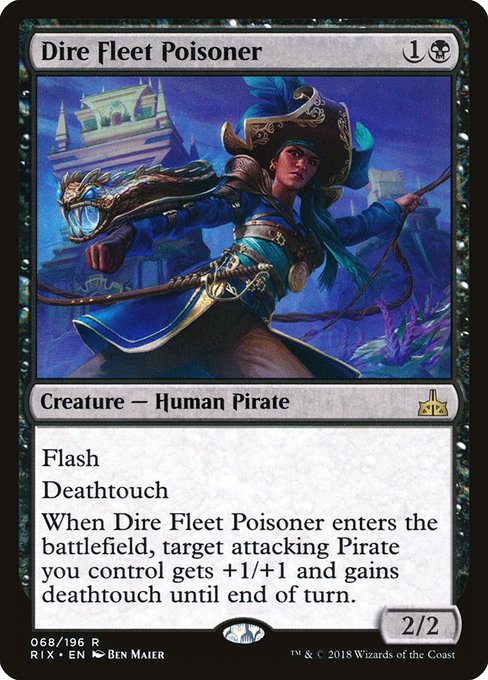 Rivals of Ixalan - 68 - Dire Fleet Poisoner - Rare - B - Foil