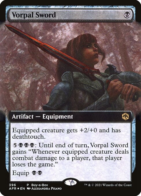 Adventures in the Forgotten Realms - 396 - Vorpal Sword - Rare - B - Foil - Promo