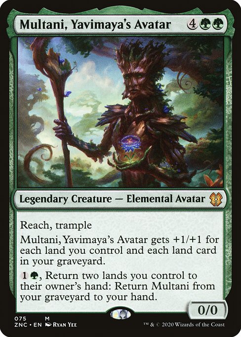 Zendikar Rising Commander - 75 - Multani, Yavimaya's Avatar - Mythic - G - Non-foil