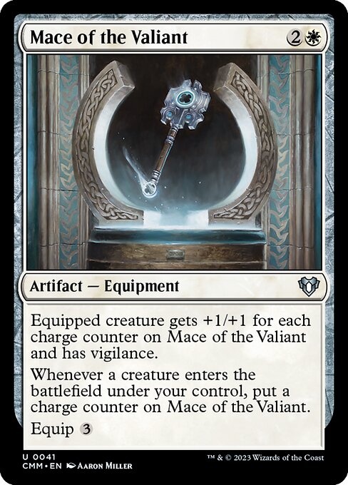 Commander Masters - 41 - Mace of the Valiant - Uncommon - W - Non-foil