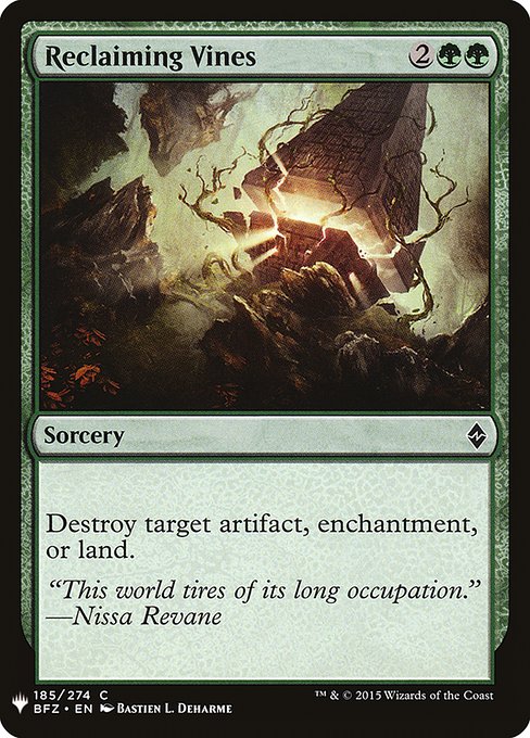 The List - BFZ-185 - Reclaiming Vines - Common - G - Non-foil