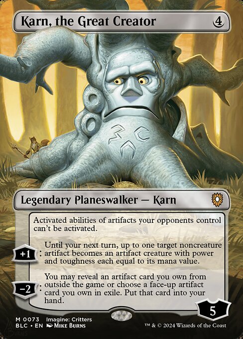 Bloomburrow Commander - 73 - Karn, the Great Creator - Mythic - C - Foil