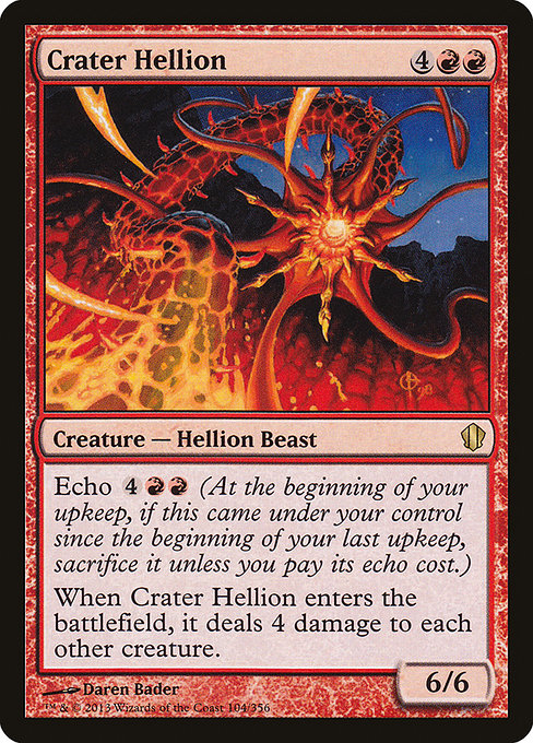 Commander 2013 - 104 - Crater Hellion - Rare - R - Non-foil