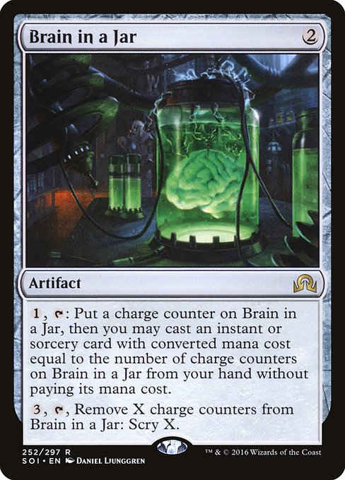 Shadows over Innistrad - 252 - Brain in a Jar - Rare - C - Foil