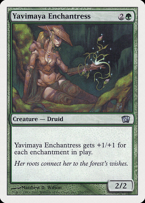 Eighth Edition - 290 - Yavimaya Enchantress - Uncommon - G - Non-foil