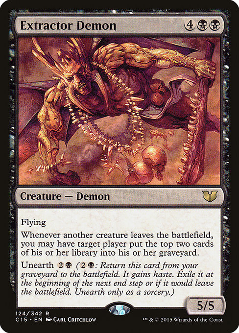 Commander 2015 - 124 - Extractor Demon - Rare - B - Non-foil
