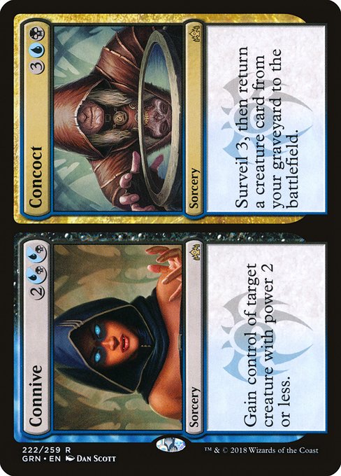 Guilds of Ravnica - 222 - Connive // Concoct - Rare - UB - Non-foil