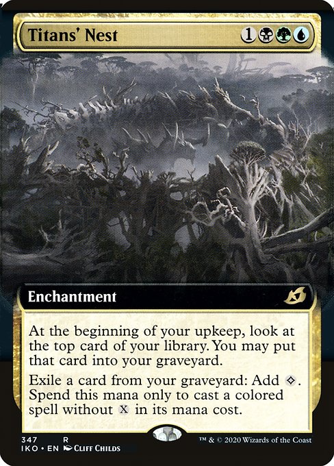 Ikoria: Lair of Behemoths - 347 - Titans' Nest - Rare - Multi - Non-foil