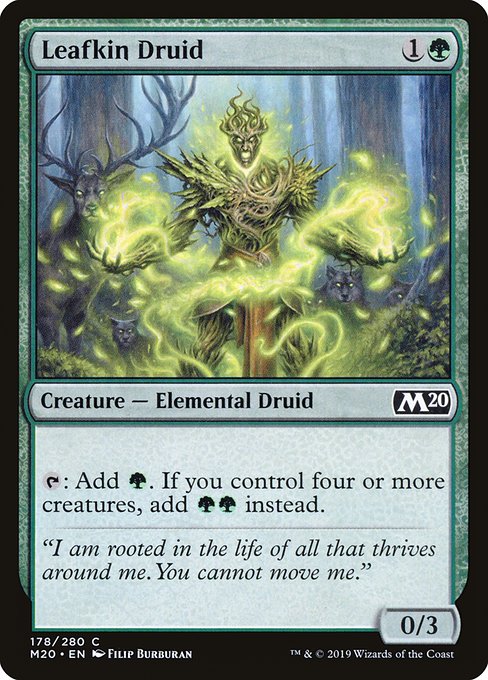Core Set 2020 - 178 - Leafkin Druid - Common - G - Foil