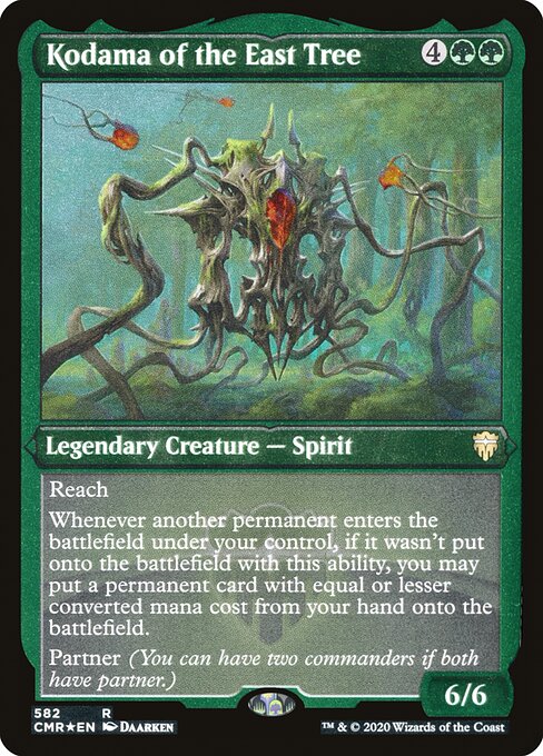 Commander Legends - 582 - Kodama of the East Tree - Rare - G - Foil Etched