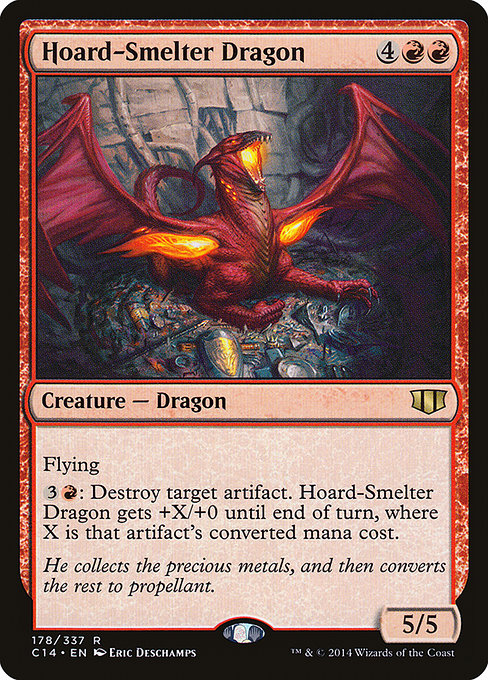 Commander 2014 - 178 - Hoard-Smelter Dragon - Rare - R - Non-foil