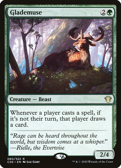 Commander 2020 - 60 - Glademuse - Rare - G - Non-foil