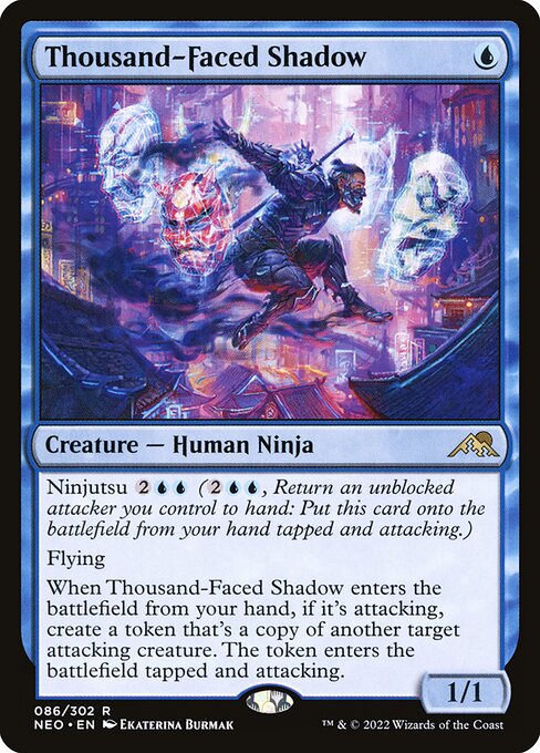 Kamigawa: Neon Dynasty - 86 - Thousand-Faced Shadow - Rare - U - Foil