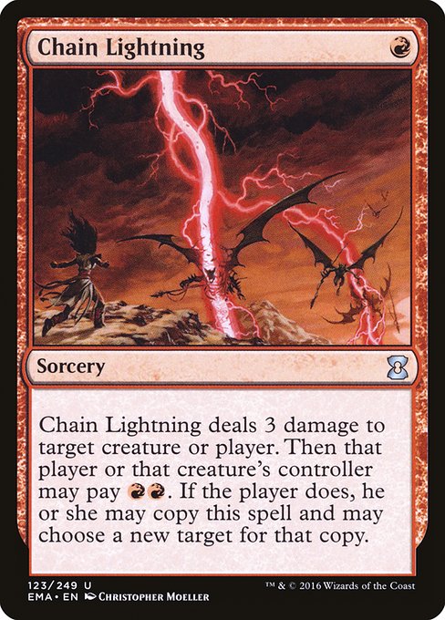 Eternal Masters - 123 - Chain Lightning - Uncommon - R - Non-foil