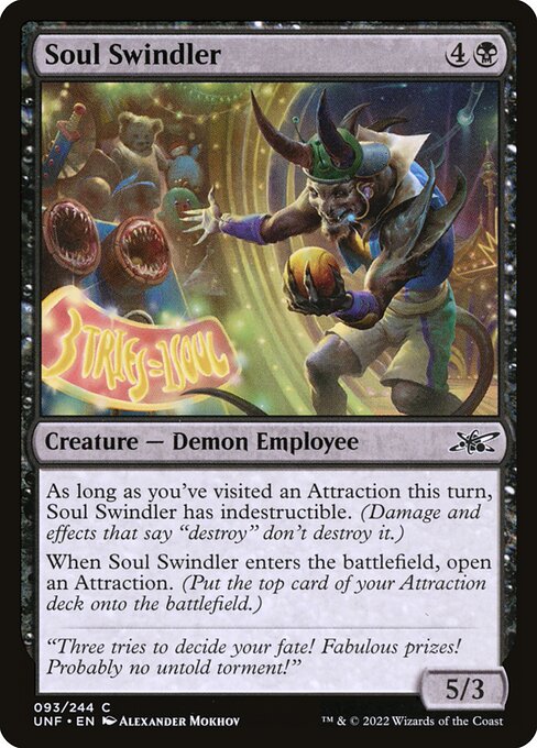 Unfinity - 93 - Soul Swindler - Common - B - Foil