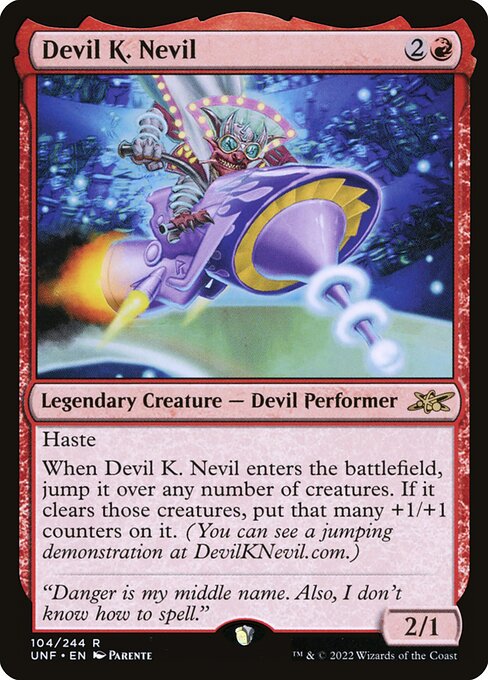 Unfinity - 104 - Devil K. Nevil - Rare - R - Foil