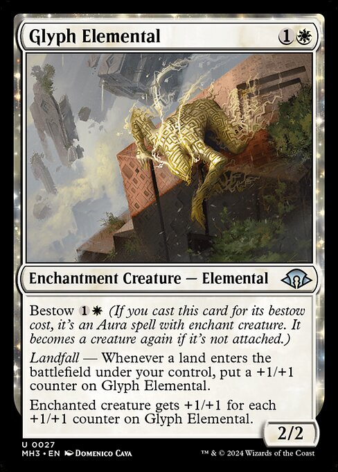 Modern Horizons 3 - 27 - Glyph Elemental - Uncommon - W - Non-foil