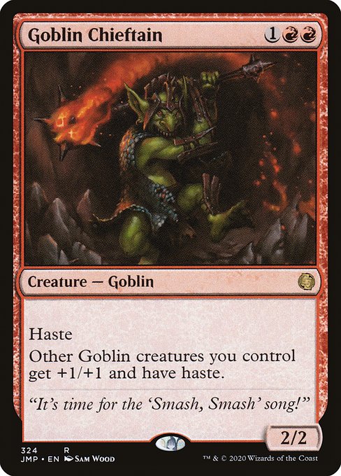 Jumpstart - 324 - Goblin Chieftain - Rare - R - Non-foil