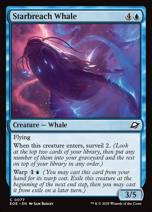 Edge of Eternities - 77 - Starbreach Whale - Common - U - Foil