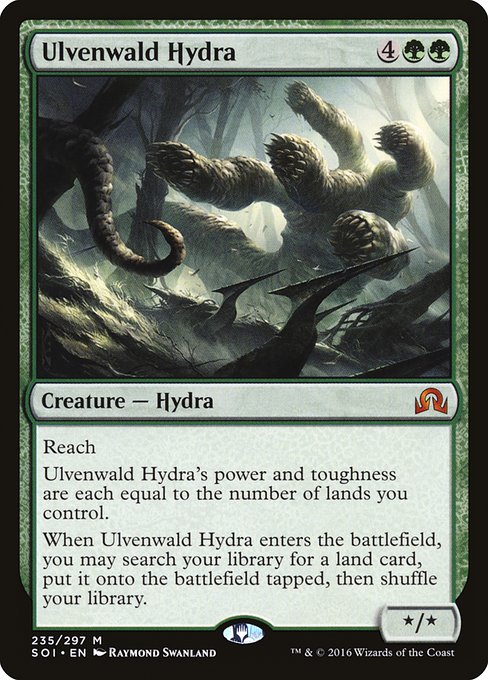 Shadows over Innistrad - 235 - Ulvenwald Hydra - Mythic - G - Foil