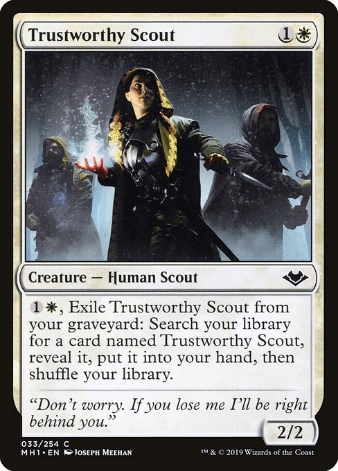 Modern Horizons - 33 - Trustworthy Scout - Common - W - Non-foil