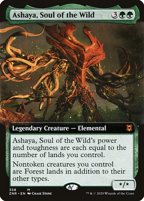 Zendikar Rising - 358 - Ashaya, Soul of the Wild - Mythic - G - Non-foil