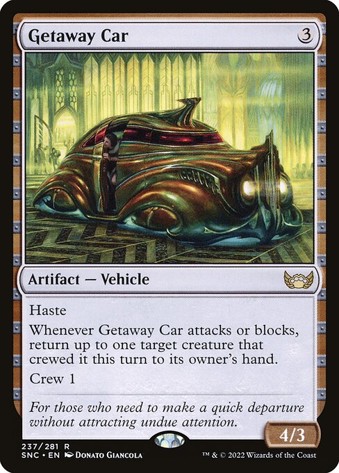 Streets of New Capenna - 237 - Getaway Car - Rare - C - Non-foil