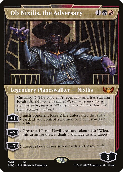 Streets of New Capenna - 348 - Ob Nixilis, the Adversary - Mythic - BR - Non-foil