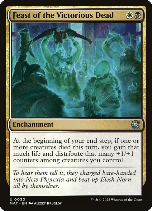 March of the Machine: The Aftermath - 30 - Feast of the Victorious Dead - Uncommon - WB - Non-foil