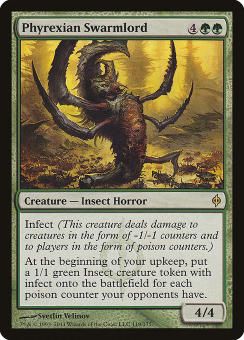 New Phyrexia - 119 - Phyrexian Swarmlord - Rare - G - Non-foil