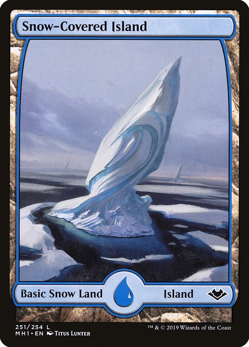 Modern Horizons - 251 - Snow-Covered Island - Common - C - Non-foil