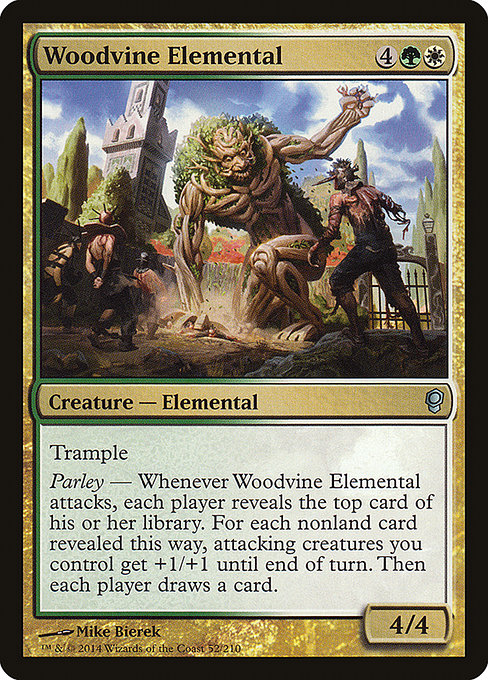 Conspiracy - 52 - Woodvine Elemental - Uncommon - WG - Non-foil