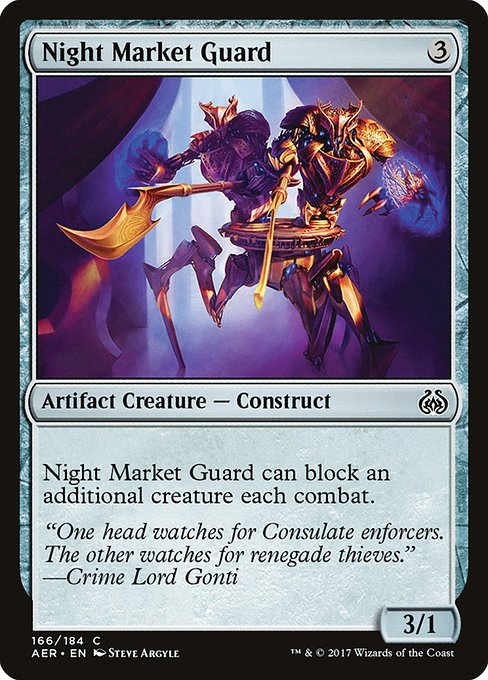 Aether Revolt - 166 - Night Market Guard - Common - C - Non-foil
