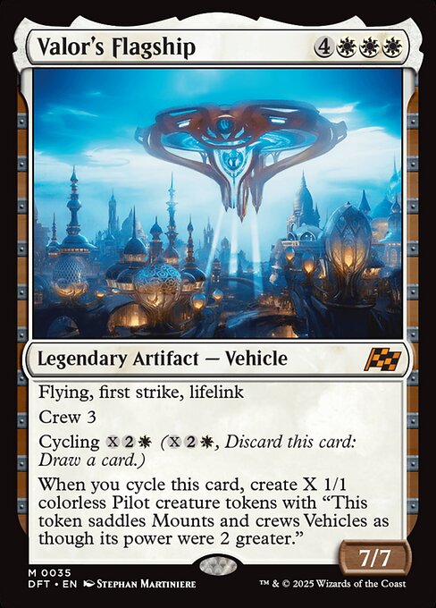 Aetherdrift - 35 - Valor's Flagship - Mythic - W - Non-foil