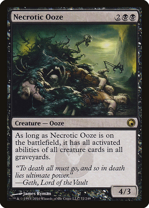 Scars of Mirrodin - 72 - Necrotic Ooze - Rare - B - Non-foil