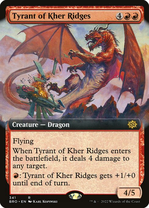 The Brothers' War - 341 - Tyrant of Kher Ridges - Rare - R - Non-foil