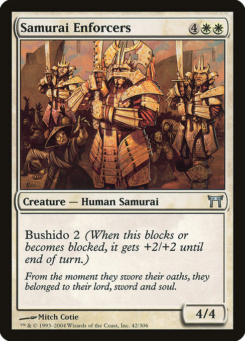 Champions of Kamigawa - 42 - Samurai Enforcers - Uncommon - W - Non-foil